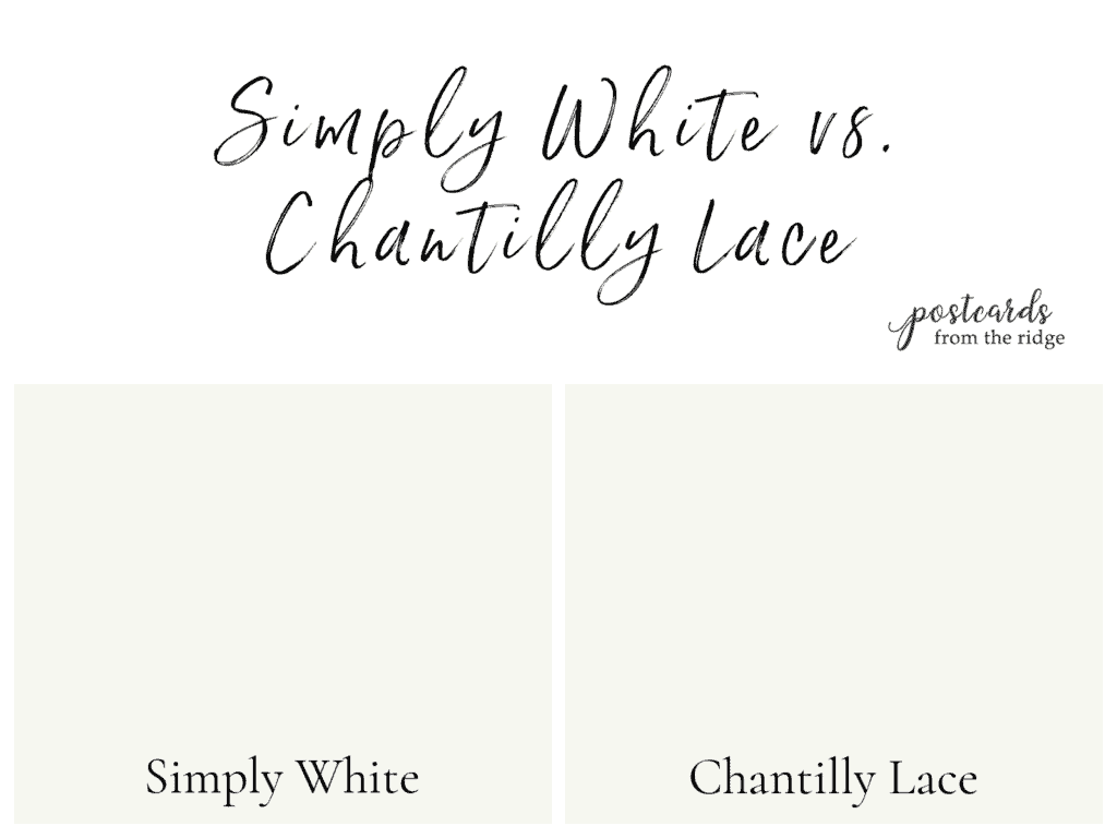 简单的白色vs尚蒂伊蕾丝